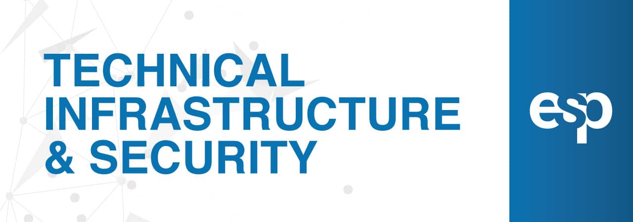 ESP Technical Infrastructure & Security Website Banner