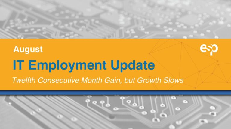 August IT Employment Update website banner